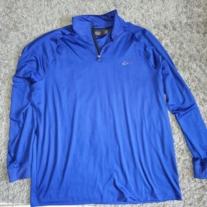 Blue quarter zip shirt